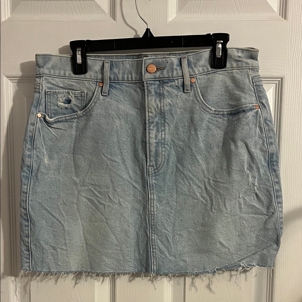 Express Denim Mini Skirt